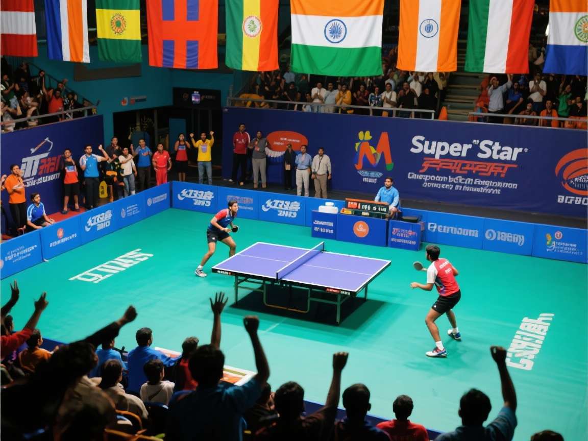 Super Star Table Tennis India tournament event screenshot